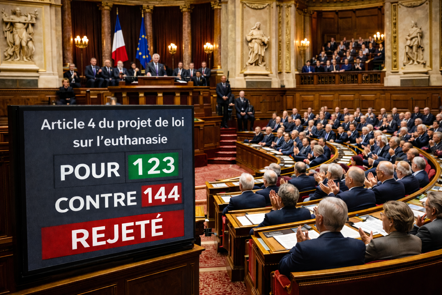le Sénat vide de sa substance la proposition de loi macroniste sur l&rsquo;euthanasie